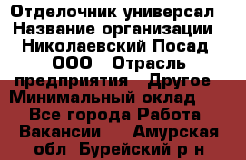 Отделочник-универсал › Название организации ­ Николаевский Посад, ООО › Отрасль предприятия ­ Другое › Минимальный оклад ­ 1 - Все города Работа » Вакансии   . Амурская обл.,Бурейский р-н